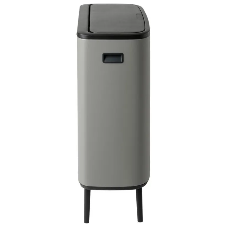Brabantia Bo Touch Bin Hi papperskorg, 2 x 30 l, Sense of Luxury, grå
