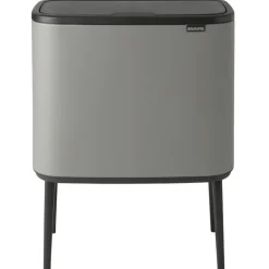 Brabantia Bo Touch Bin papperskorg, 11 + 23 l, Sense of Luxury, grå
