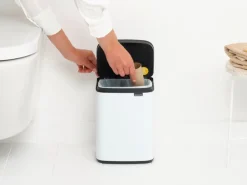 Brabantia Bo Waste Bin, 4 l, vit