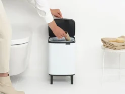 Brabantia Bo Waste Bin Hi, 7 l, vit