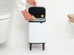 Brabantia Bo Waste Bin Hi, 4 l, vit