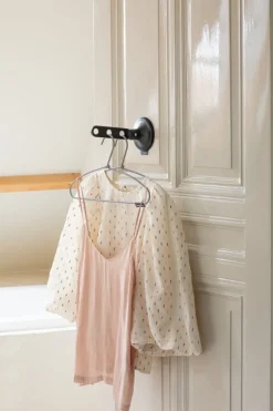 Brabantia Klädhängare med sugpropp, svart