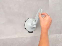 Brabantia Klädhängare med sugpropp, ljusgrå