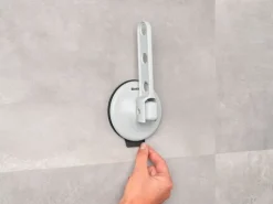 Brabantia Klädhängare med sugpropp, ljusgrå