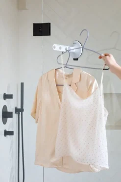 Brabantia Klädhängare med sugpropp, ljusgrå