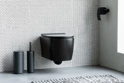 Brabantia MindSet toalettborste och hållare, silikon, mineral oändligt grå