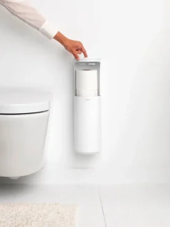 Brabantia MindSet toalettrulledispenser, mineral fräsch vit
