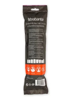 Brabantia PerfectFit soppåsar 10–12 l, 20 st, C, vit
