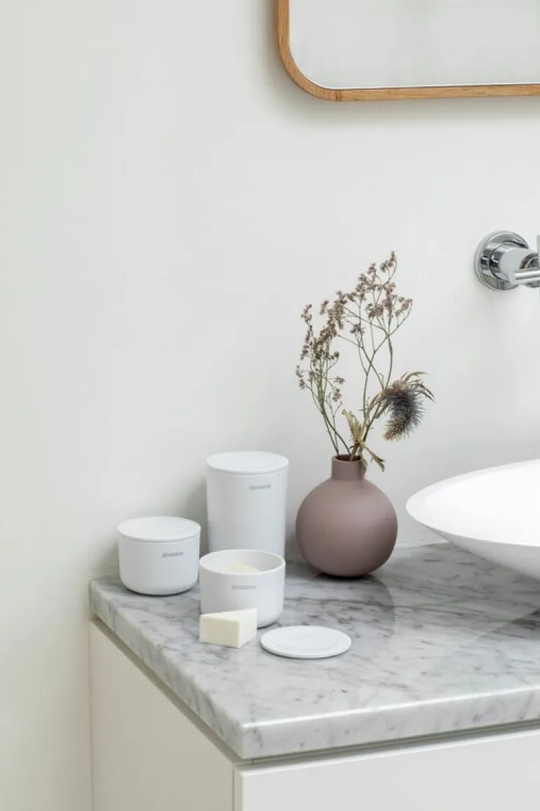 Brabantia ReNew förvaringsburkar, 3-pack, vita