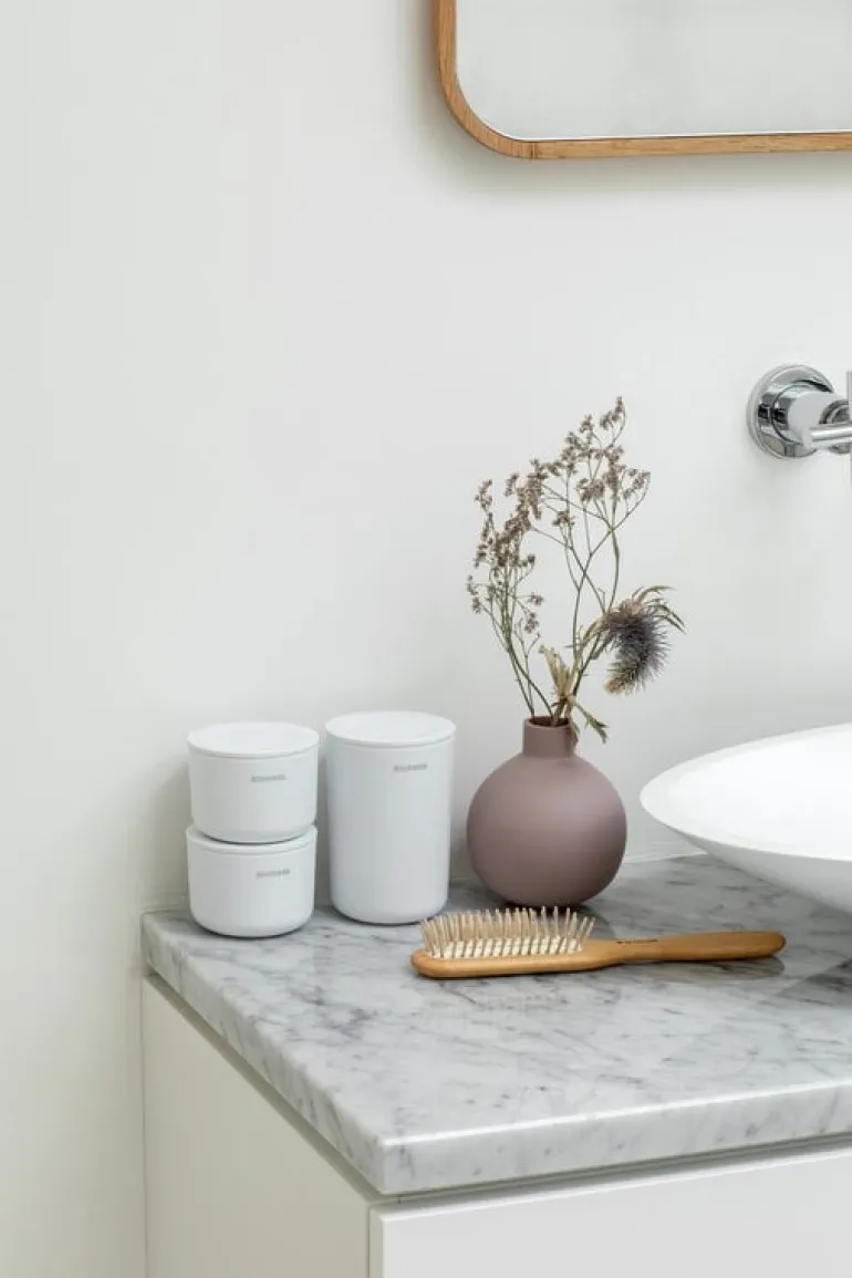 Brabantia ReNew förvaringsburkar, 3-pack, vita