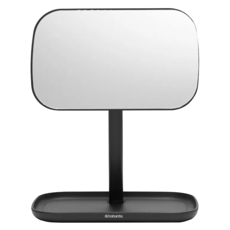 Brabantia ReNew spegel med förvaringsbricka, mörkgrå