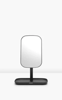 Brabantia ReNew spegel med förvaringsbricka, mörkgrå