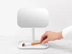 Brabantia ReNew spegel med förvaringsbricka, vit