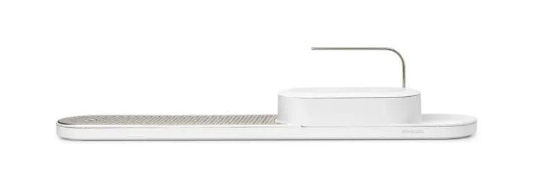 Brabantia SinkStyle köksredskapsställ & torkbricka, Mineral Fresh white