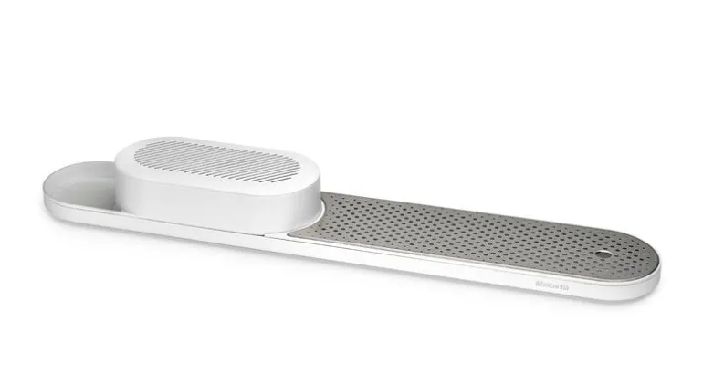 Brabantia SinkStyle köksredskapsställ & torkbricka, Mineral Fresh white