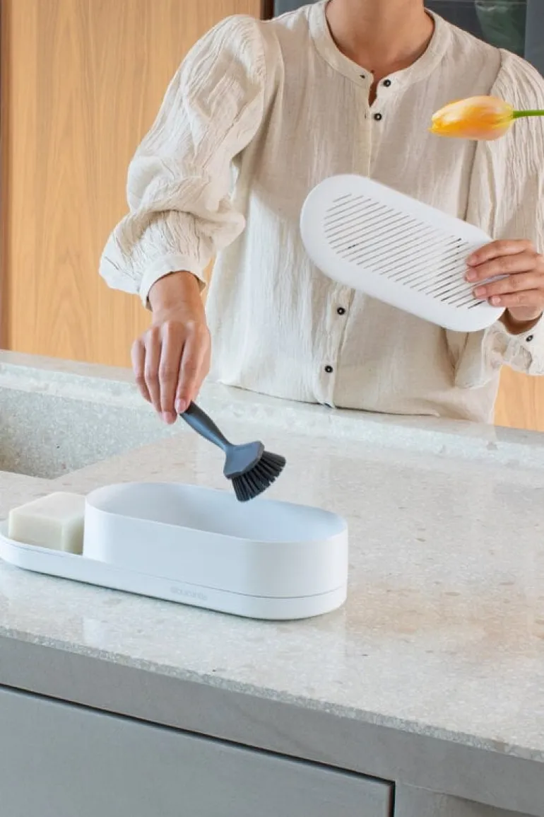 Brabantia SinkStyle ställ för köksredskap, Mineral Fresh white