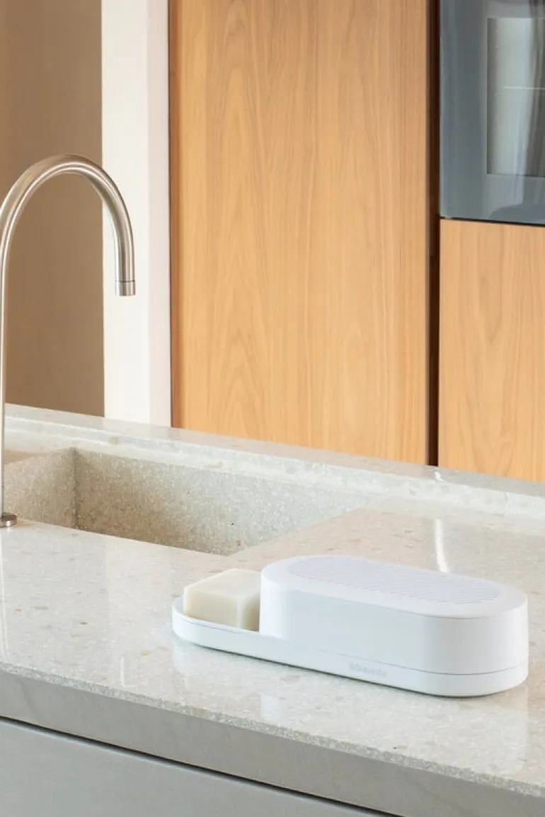 Brabantia SinkStyle ställ för köksredskap, Mineral Fresh white