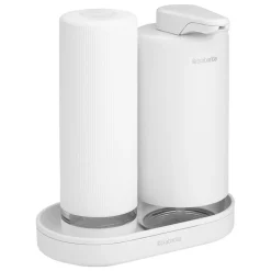 Brabantia SinkStyle tvål/diskmedelsdispenser set, 2 x 200 ml, fresh white