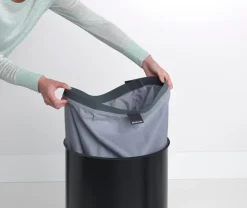 Brabantia Tvättkorg 60 l, mattsvart - korklock