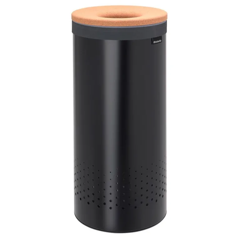 Brabantia Tvättkorg 35 l, mattsvart - korklock