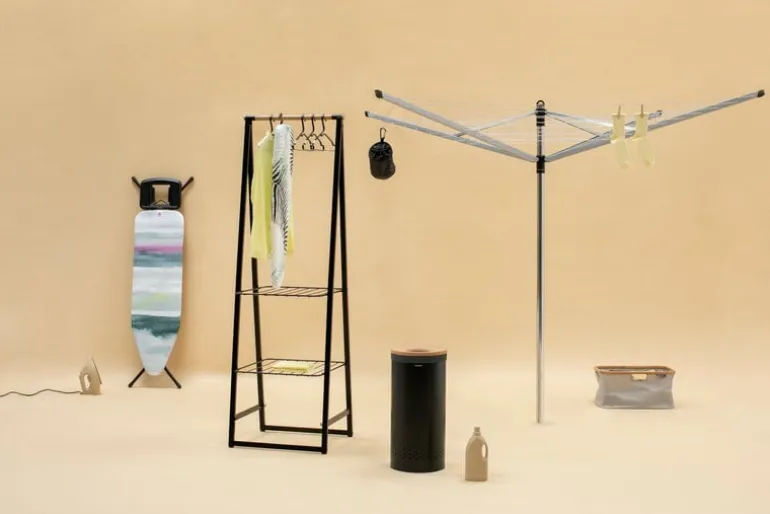 Brabantia Tvättkorg 35 l, mattsvart - korklock