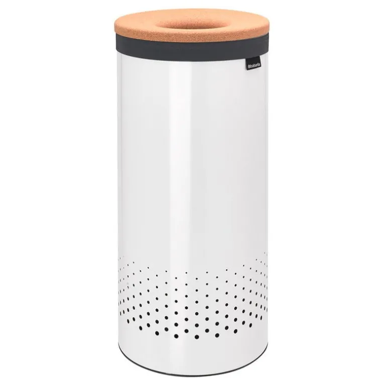 Brabantia Tvättkorg 35 l, vit - korklock