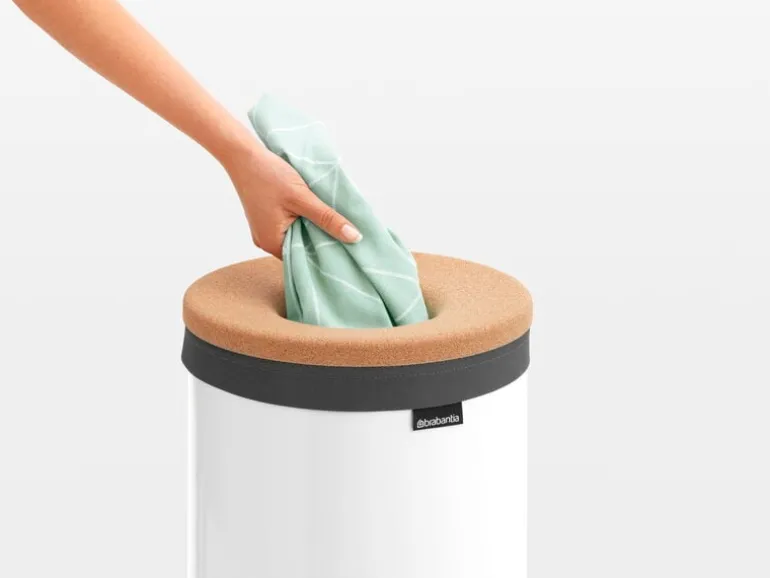Brabantia Tvättkorg 35 l, vit - korklock