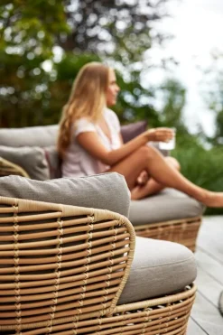 Cane-line Basket fåtölj, natur - brungrå