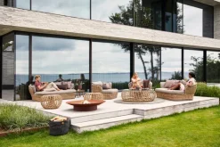 Cane-line Basket 2-sitsig soffa, natur - brungrå