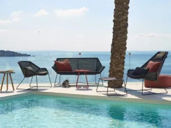 Cane-line Breeze dynset för högryggad stol, svart