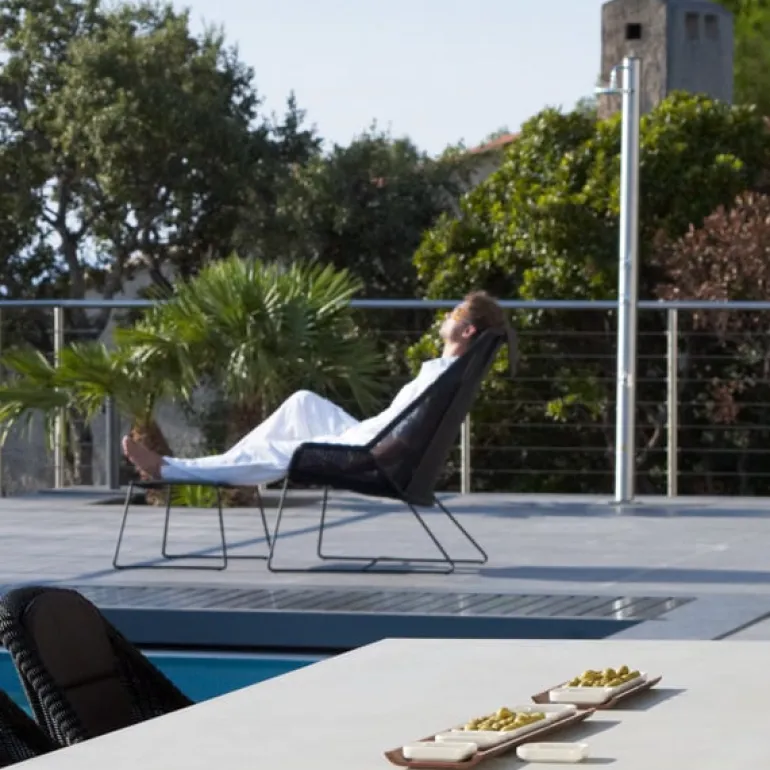 Cane-line Breeze fotpall, svart