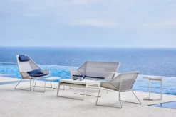 Cane-line Breeze fotpall, vitgrå