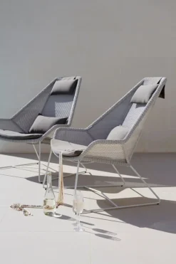 Cane-line Breeze högryggstol, vitgrå