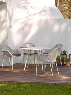 Cane-line Breeze matstol, stapelbar, vitgrå