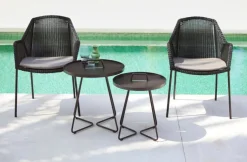 Cane-line Breeze matstol, stapelbar, svart