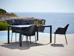 Cane-line Breeze matstol, stapelbar, svart