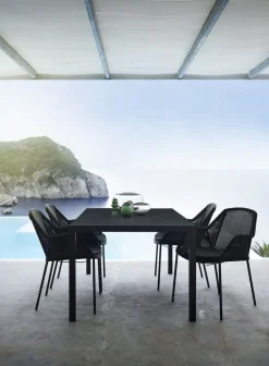 Cane-line Breeze matstol, stapelbar, svart