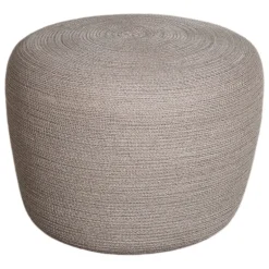 Cane-line Circle fotpall, konformad, liten, brungrå