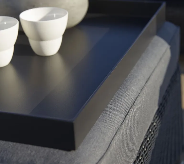 Cane-line Club bricka, 58,5 x 58,5 cm, svart