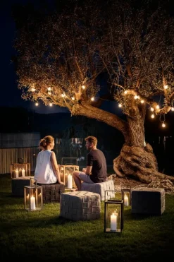 Cane-line Cube fotpall, ljusgrå