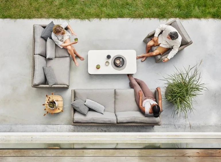 Cane-line Diamond loungefåtölj, taupe