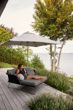 Cane-line Horizon dagbädd, svart - grå