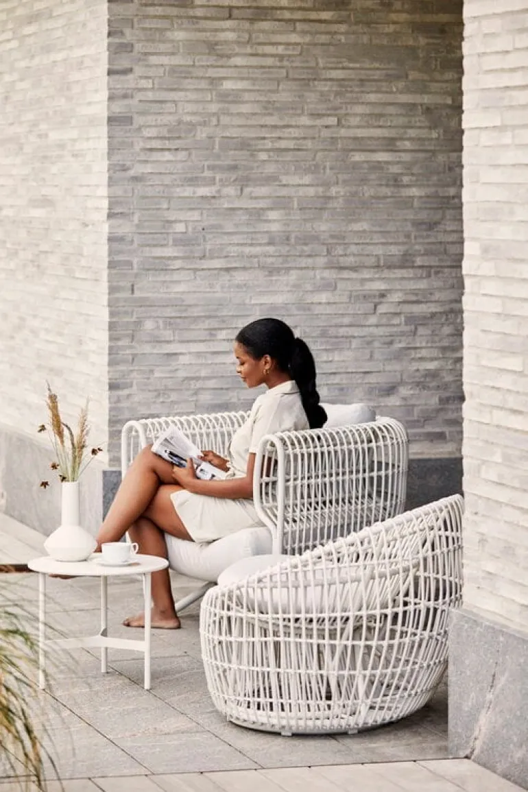 Cane-line Nest fåtölj, vit