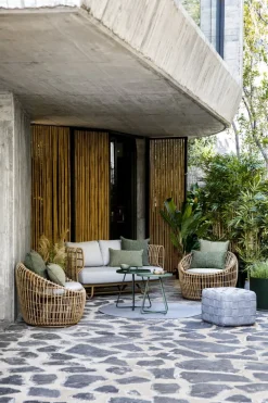 Cane-line Nest rund stol, natur - ljusgrå