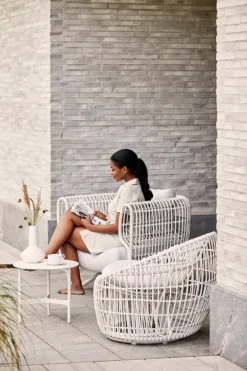 Cane-line Nest rund stol, vit