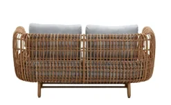 Cane-line Nest 2-sitsig soffa, natur - ljusgrå