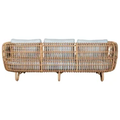 Cane-line Nest 3-sitssoffa, natur - ljusgrå