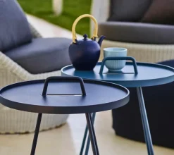 Cane-line On-the-move bord, litet, mörkblå