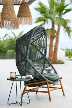 Cane-line On-the-move bord, litet, mattgrön