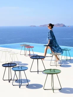 Cane-line On-the-move bord, litet, vit